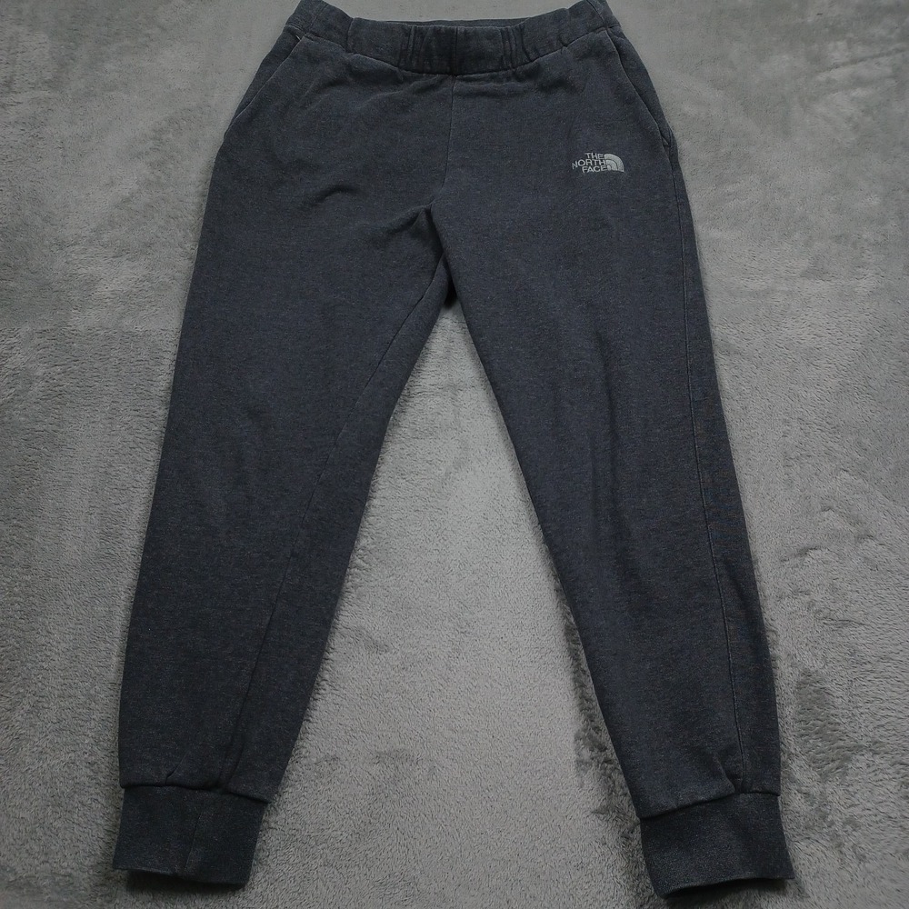 North Face Joggers Mens Medium Gray Fleece Pants Outdoor Casual Pockets